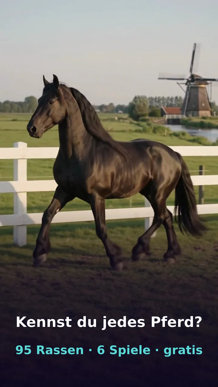 Standbild aus dem Rundgang-Video: ein Friese im Galopp